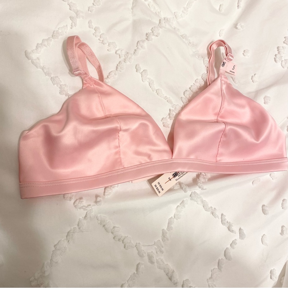 victoria’s secret - pink satin tease bralette